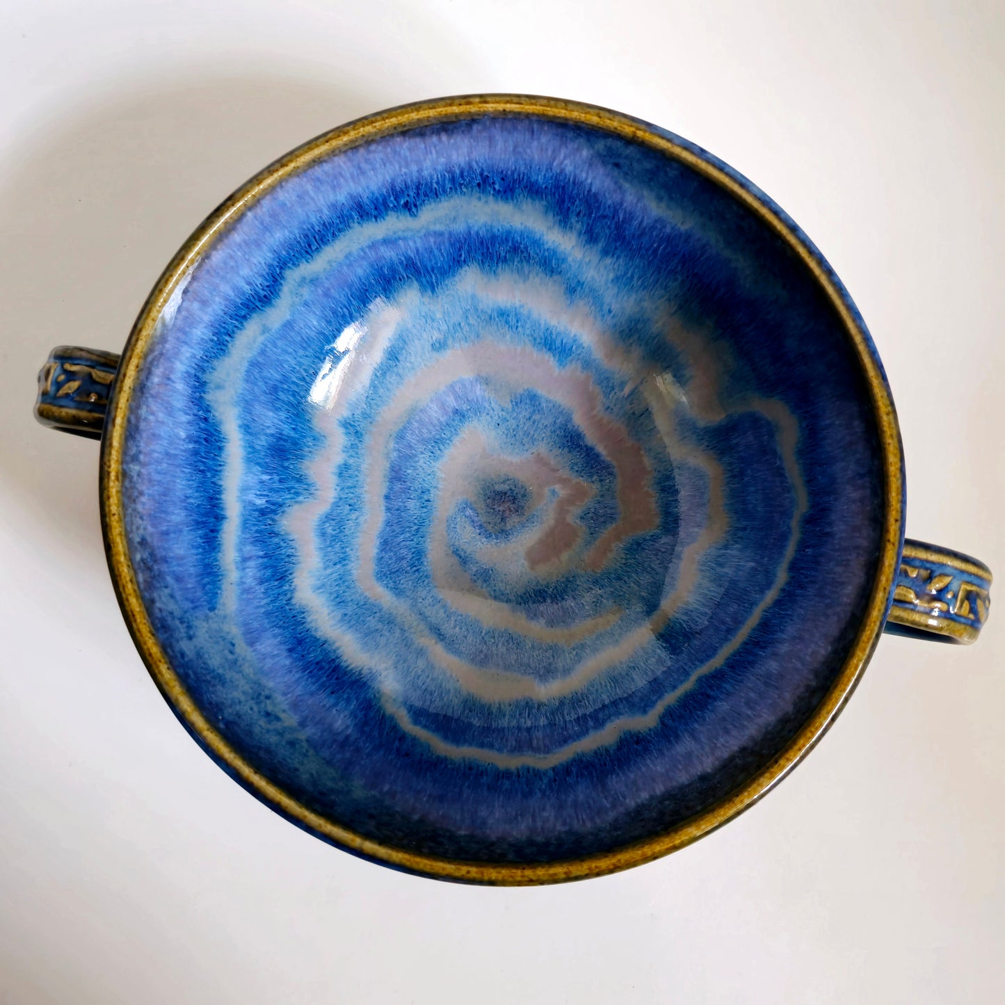 Two-Handled Breakfast Bowl – Ocean Bloom Series