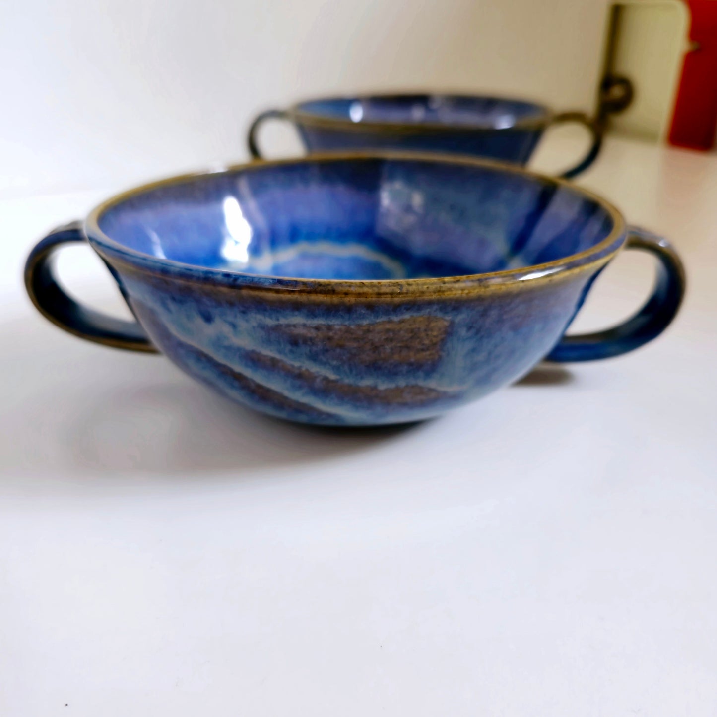 Two-Handled Breakfast Bowl – Ocean Bloom Series