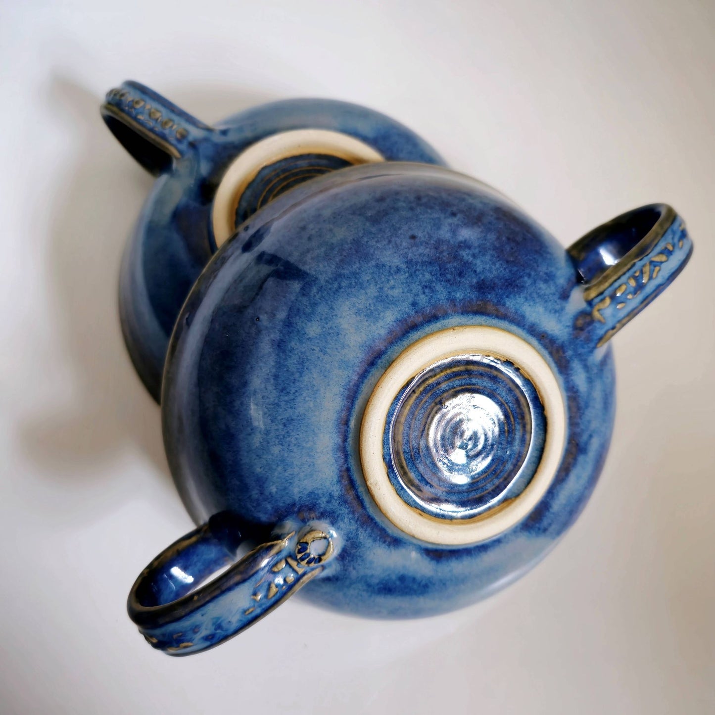 Two-Handled Breakfast Bowl – Ocean Bloom Series